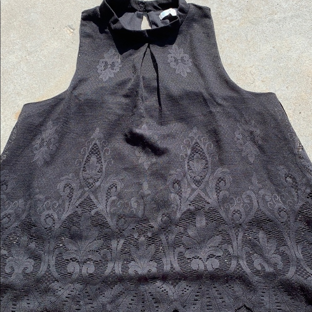 Black lace top
